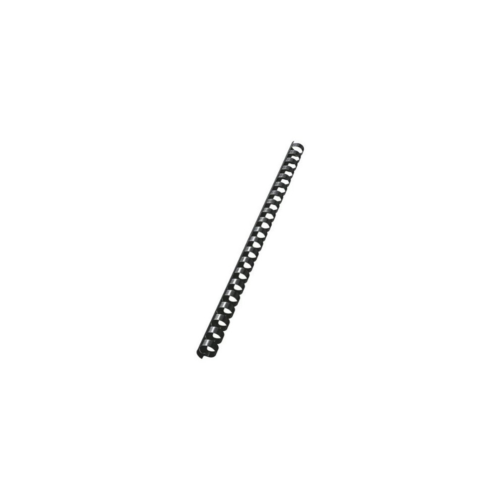 10 Reliures Spirale Plastique 14mm Noir