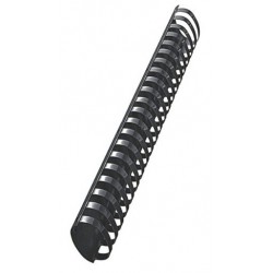 10 Reliures Spirale Plastique 45mm Noir