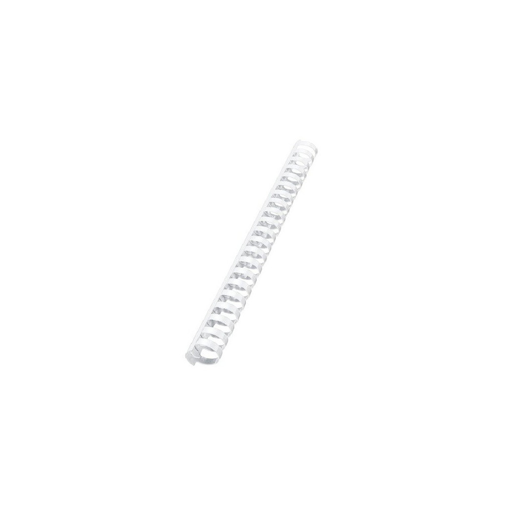 10 Reliures Spirale Plastique 28mm Blanc