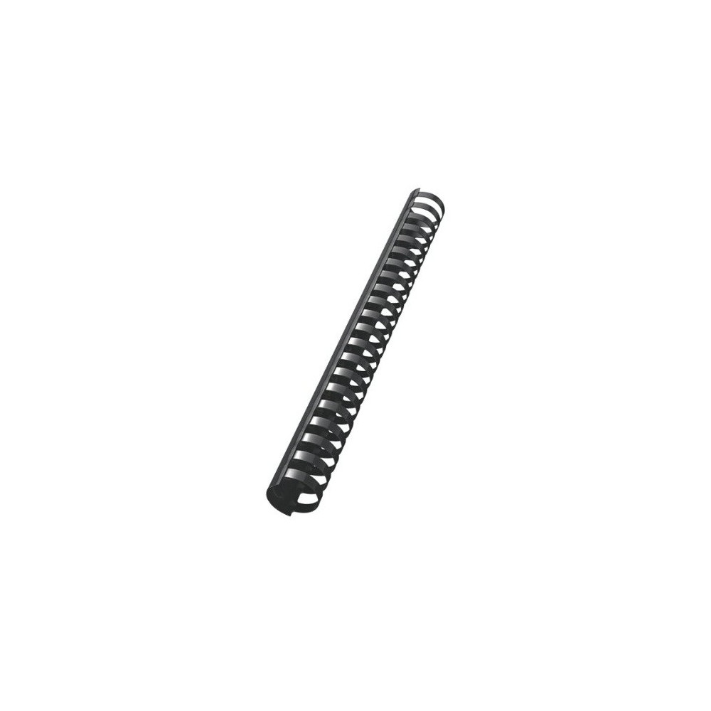 10 Reliures Spirale Plastique 28mm Noir