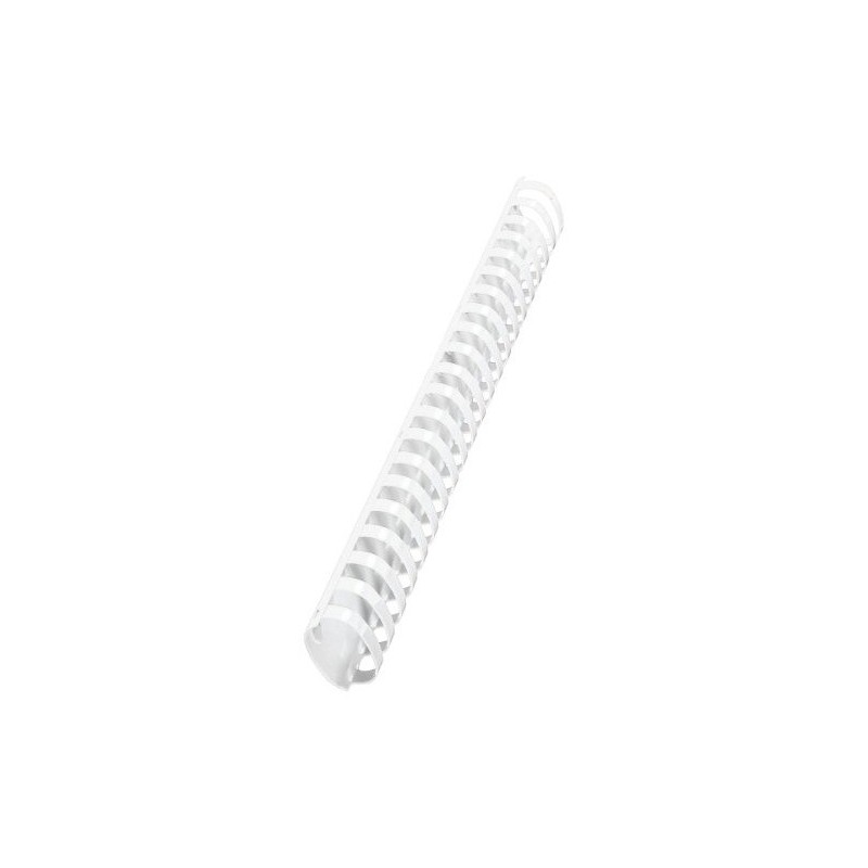 10 Reliures Spirale Plastique 38mm Blanc