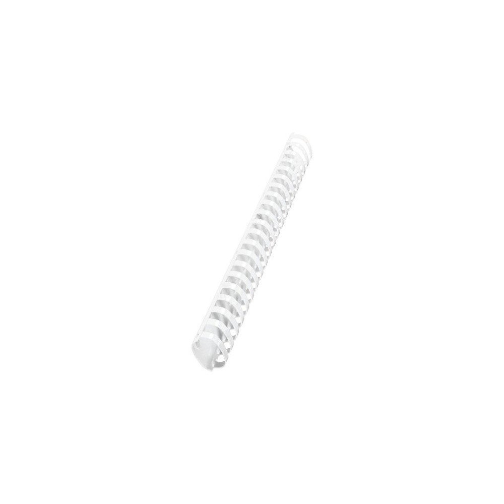 10 Reliures Spirale Plastique 38mm Blanc