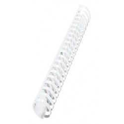 10 Reliures Spirale Plastique 51mm Blanc