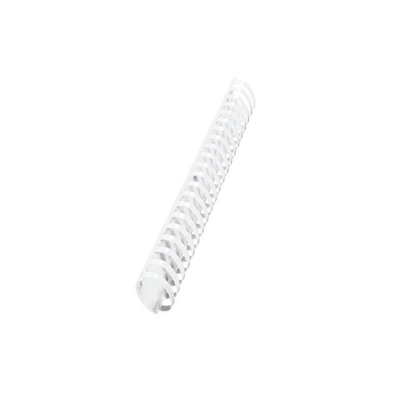 10 Reliures Spirale Plastique 51mm Blanc