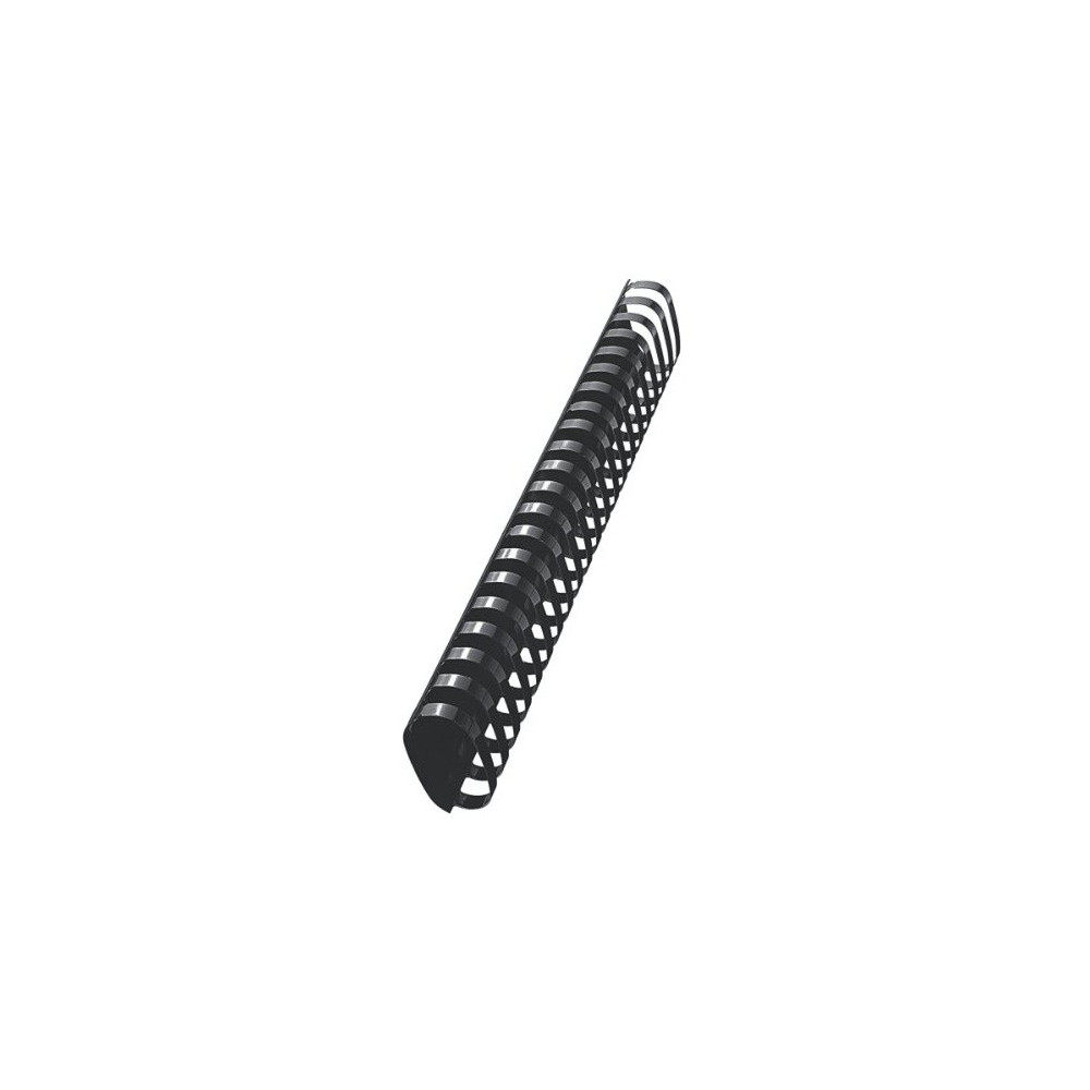 10 Reliures Spirale Plastique 51mm Noir