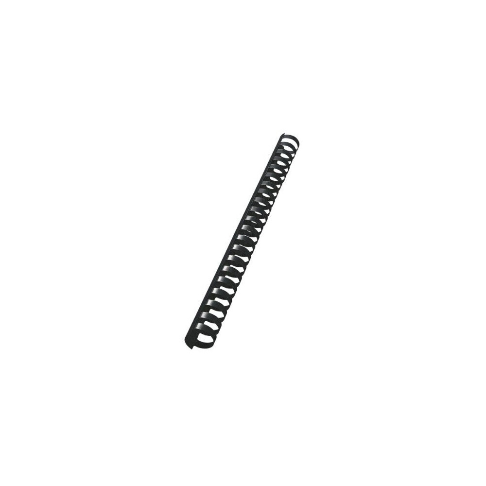 10 Reliures Spirale Plastique 22mm Noir