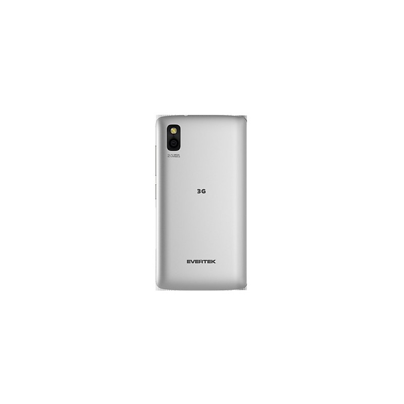 Téléphone Portable Evertek EverStar Q40 / Double SIM / Blanc + Coque Rose + SIM Offerte
