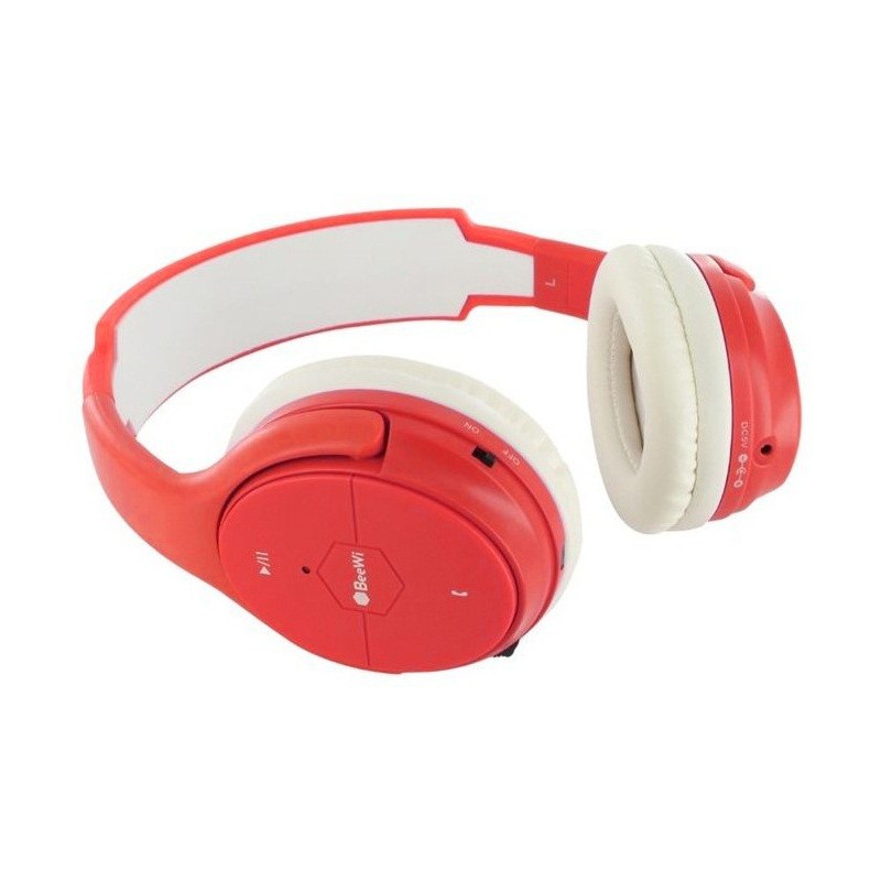 Casque BeeWi Bluetooth + Câble / Rouge