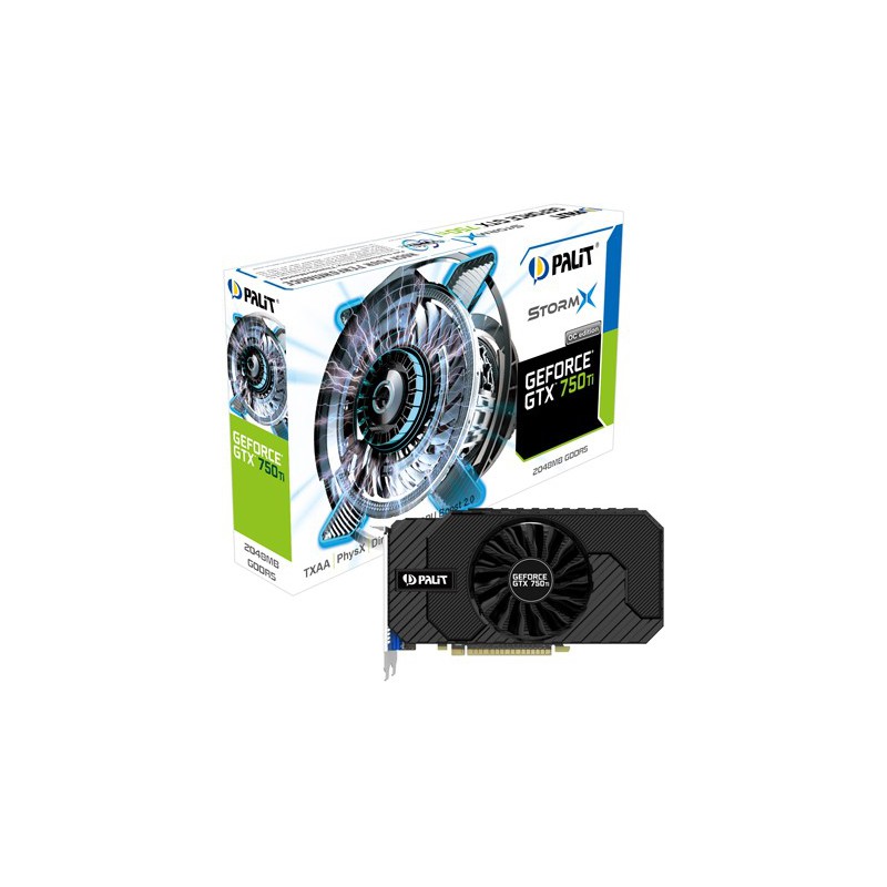 Carte graphique Palit GeForce GTX 750 Ti StormX OC / 2 Go GDDR5