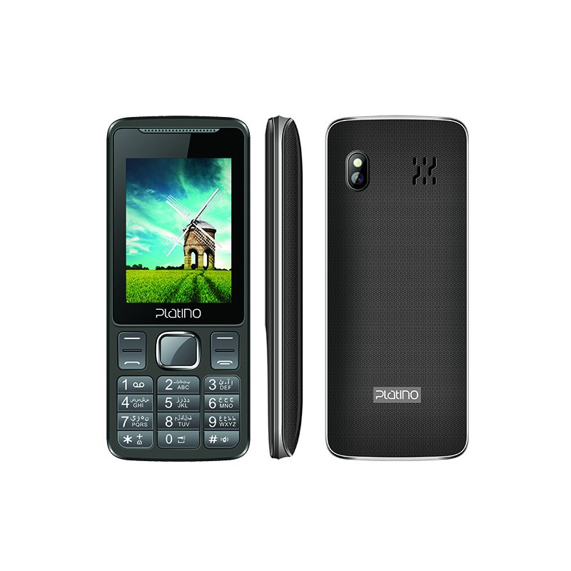 Téléphone Portable Platino Tulipe / Double SIM / Noir
