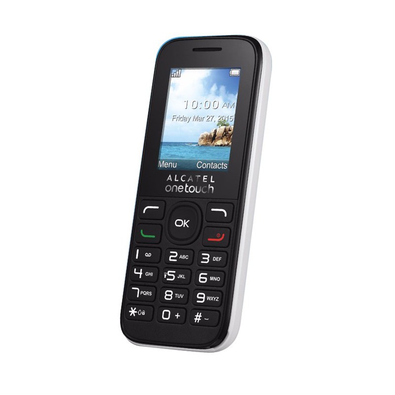 Téléphone Portable Alcatel Falcao 1050D / Double SIM / Blanc + SIM Offerte?