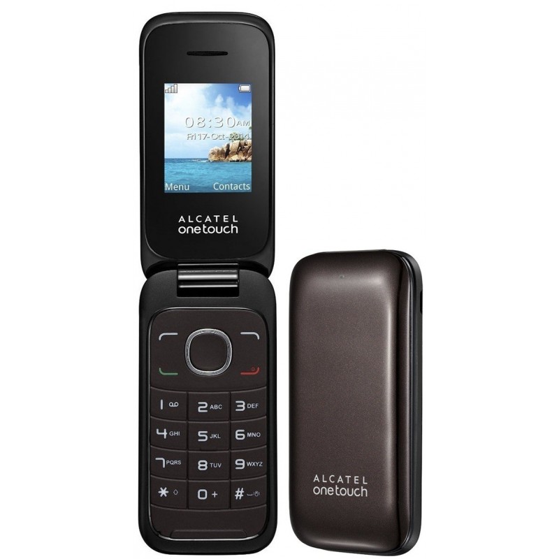 Téléphone Portable Alcatel Falcao 1035D / Double SIM / Marron + SIM Offerte