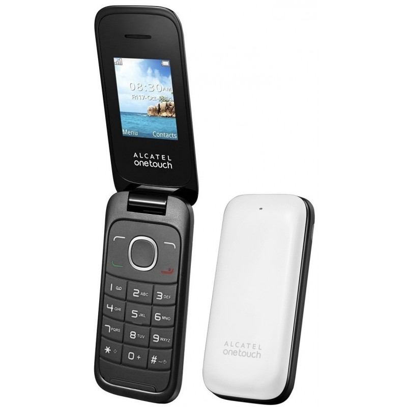 Téléphone Portable Alcatel Falcao 1035D / Double SIM / Blanc + SIM Offerte