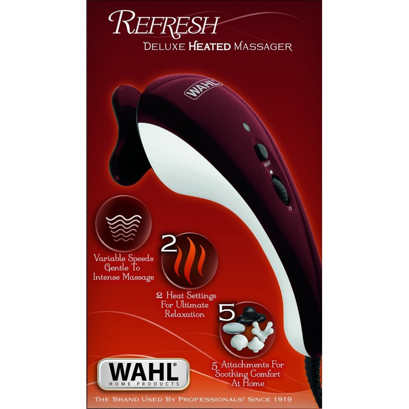 Appareil de massage Wahl Deluxe avec 3 Accessoires