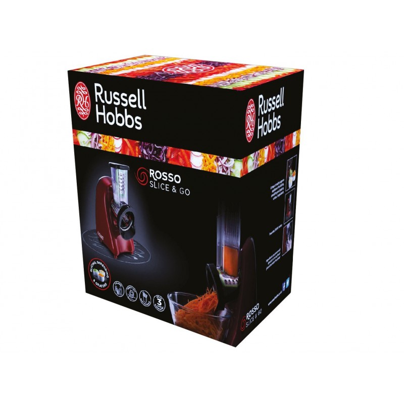 Hachoir Russell Hobbs Slice & Go Desire Rouge / 200W