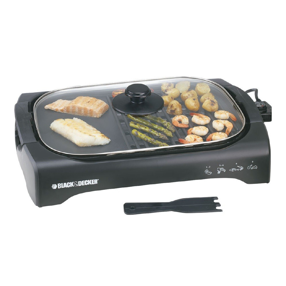Barbecue avec couvercle Black + Decker LGM70
