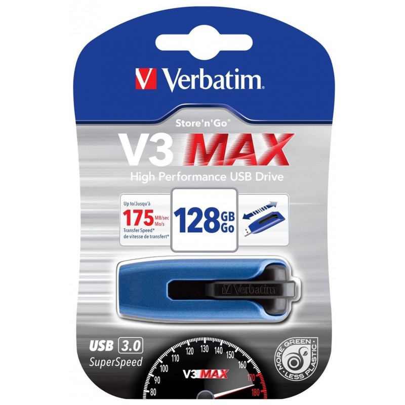 Clé USB Verbatim V3 MAX 3.0 / 128 Go