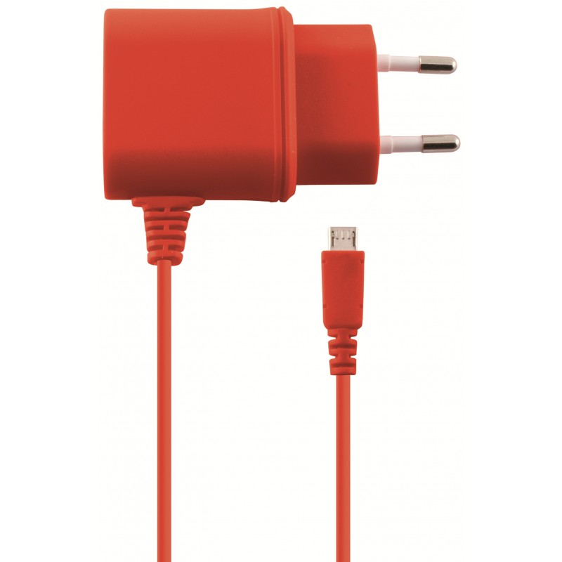 Chargeur Secteur Ksix Micro USB / Rouge