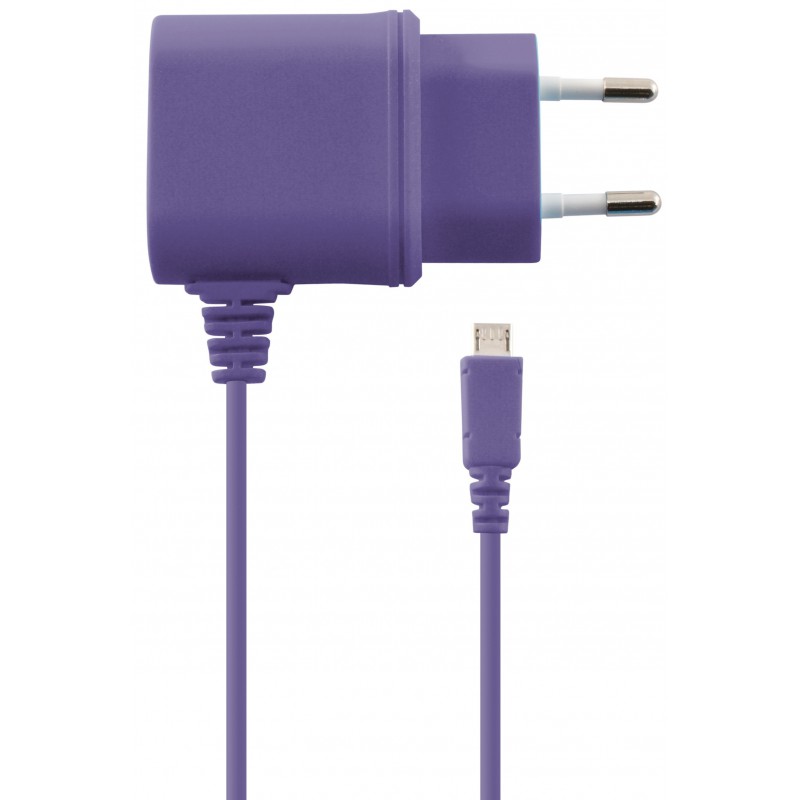 Chargeur Secteur Ksix Micro USB / Violet