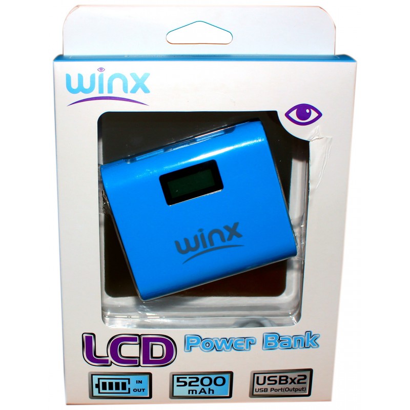 Power Bank Winx 5200mAh avec Afficheur / Blanc