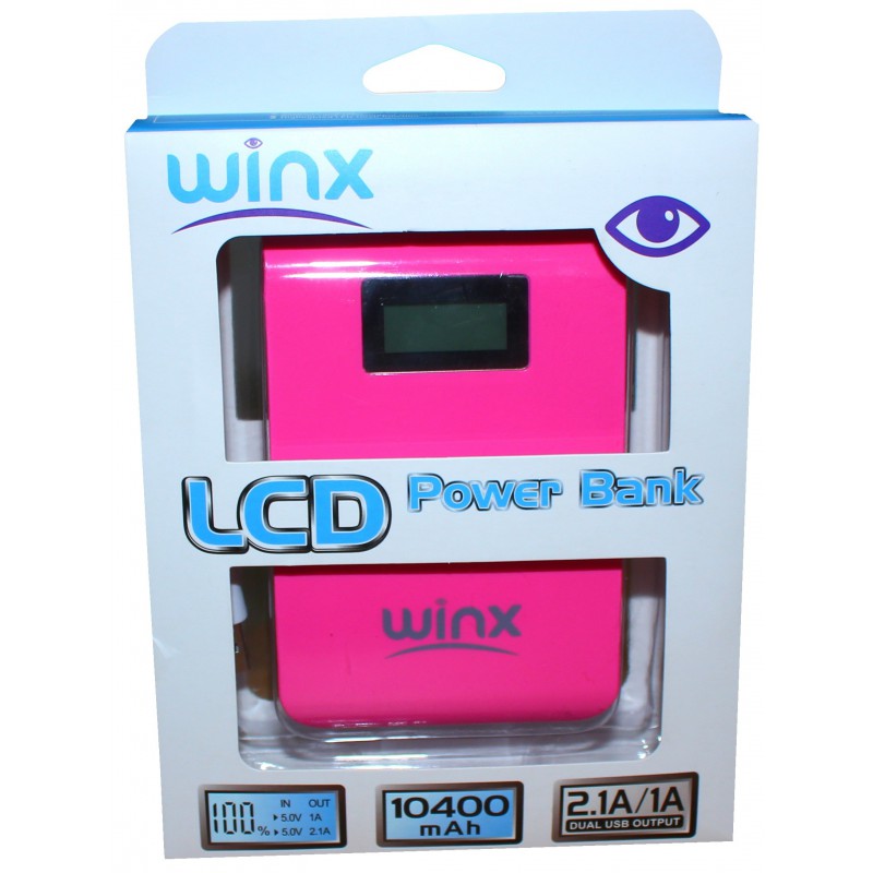 Power Bank Winx 10400 mAh avec Afficheur / Bleu