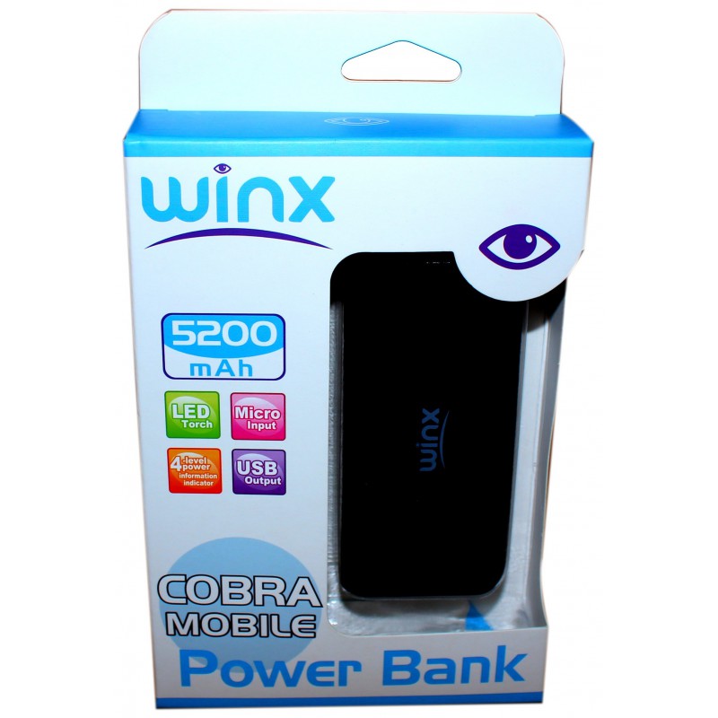Power Bank Winx 5200mAh / Bleu