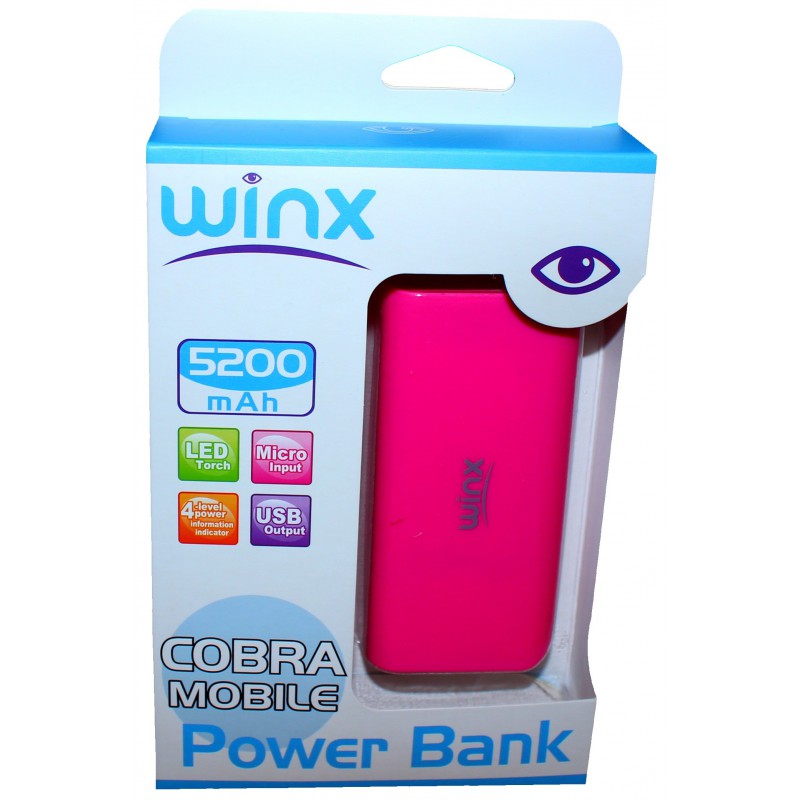 Power Bank Winx 5200mAh / Noir
