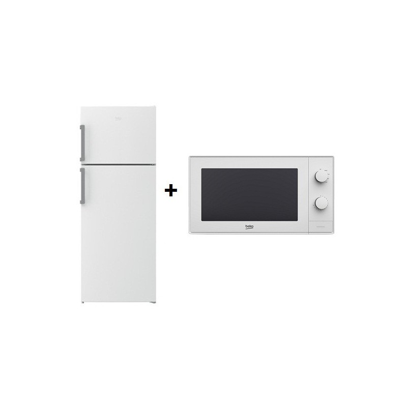 Réfrigérateur BEKO No Frost 500L / Blanc + Micro-ondes