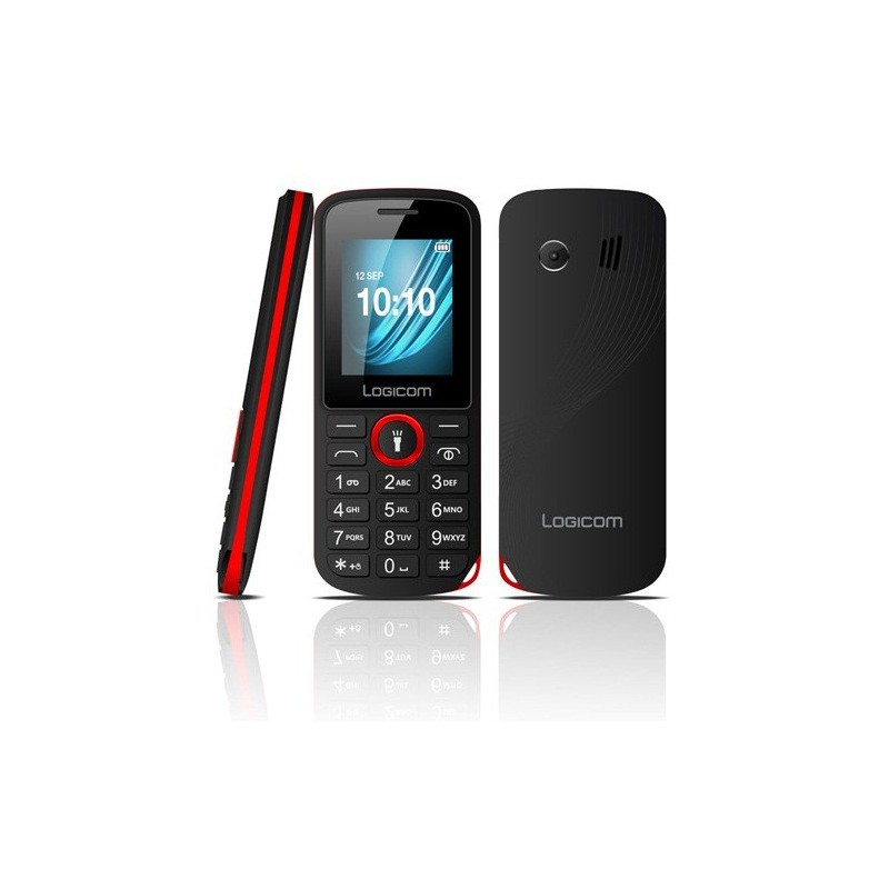 Téléphone Portable Logicom L-195 / Rouge + SIM Offerte