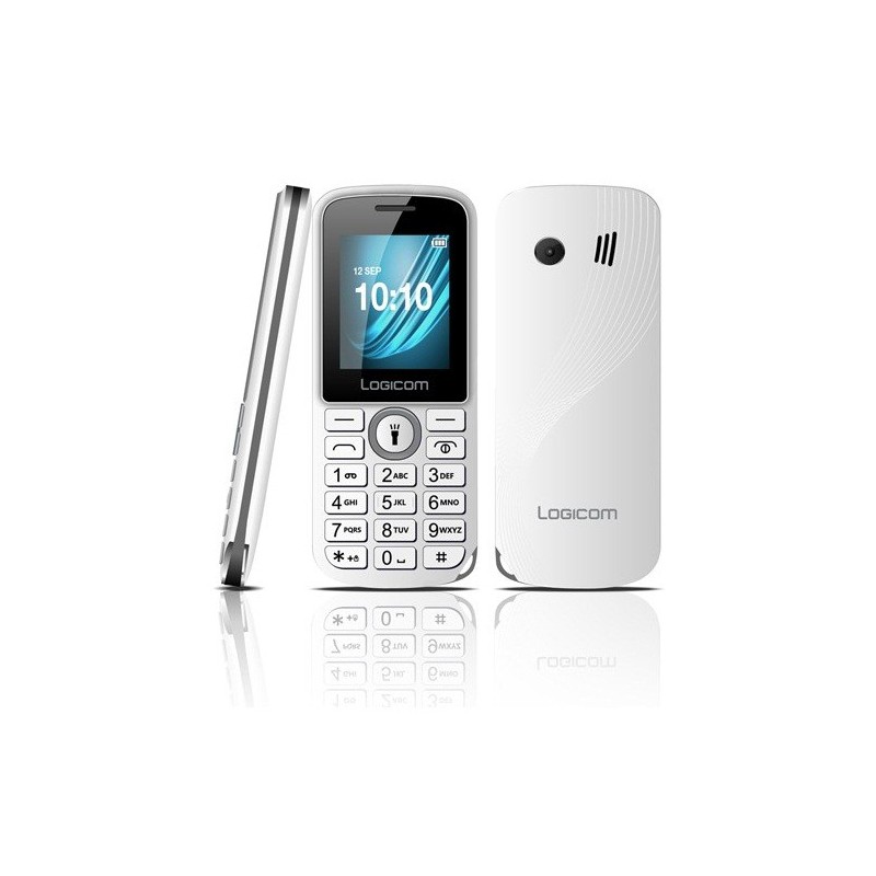 Téléphone Portable Logicom L-195 / Blanc + SIM Offerte