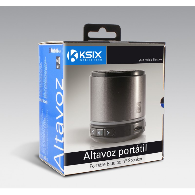 Enceinte Bluetooth Ksix Eco Speak 3.5W - Bois Et Batterie 400mAh - Neuve