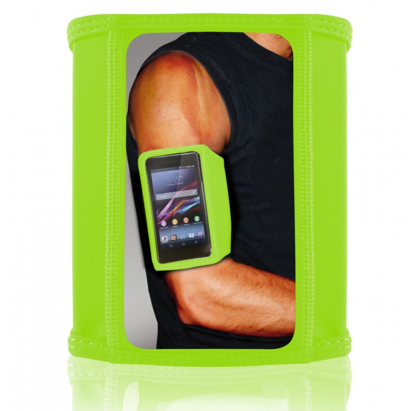 Brassard de sport Ksix pour Smartphone / Taille M / Vert