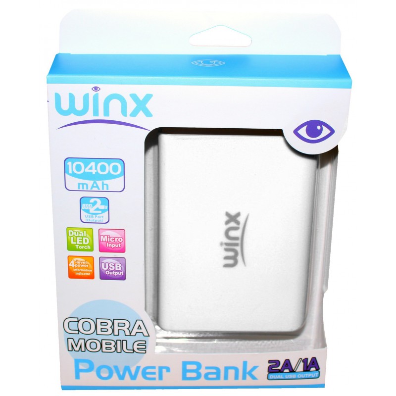 Power Bank Winx 10400 mAh / Blanc