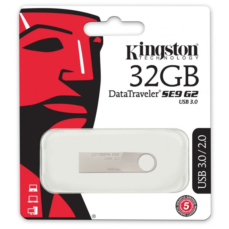 Clé USB Kingston DataTraveler SE9 G2 / 64 Go / Métal / USB 3.0