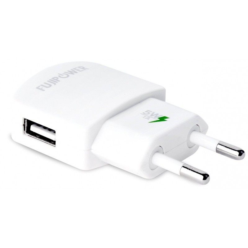 Mini Chargeur de voyage pour Smartphone Puro 1 USB 5W/1A / Blanc