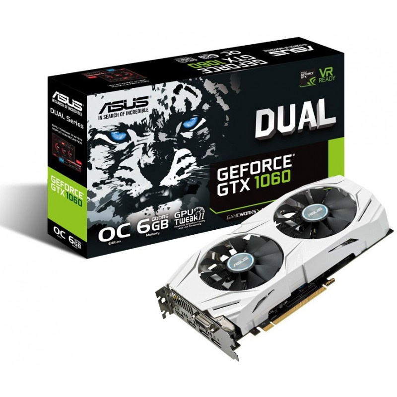 Carte graphique Asus DUAL-GTX1060-O6G GeForce GTX 1060 / 6 Go