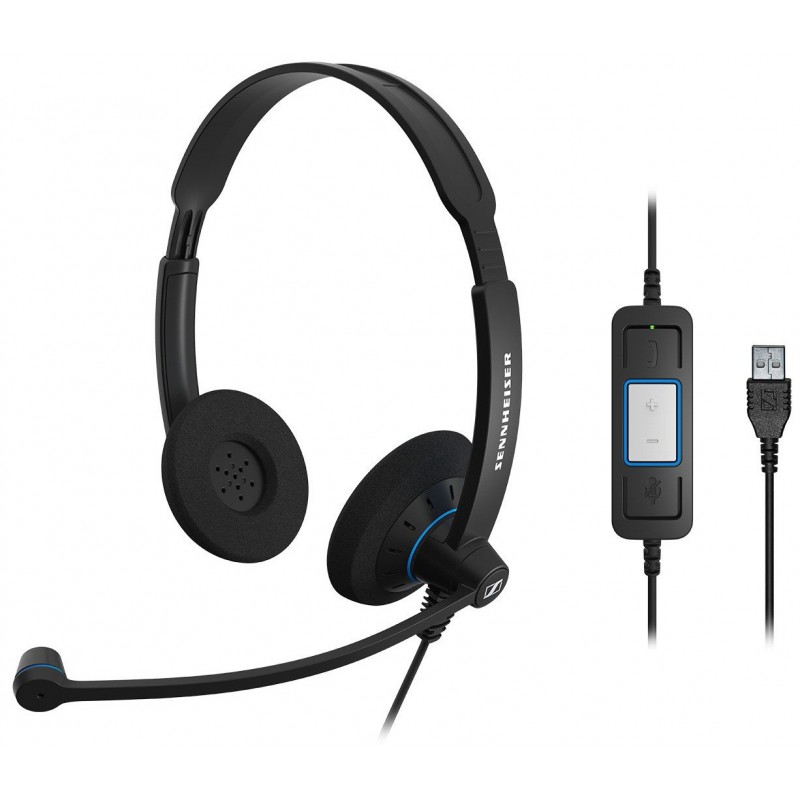 Micro casque bureaux Sennheiser SC 60 USB CTRL