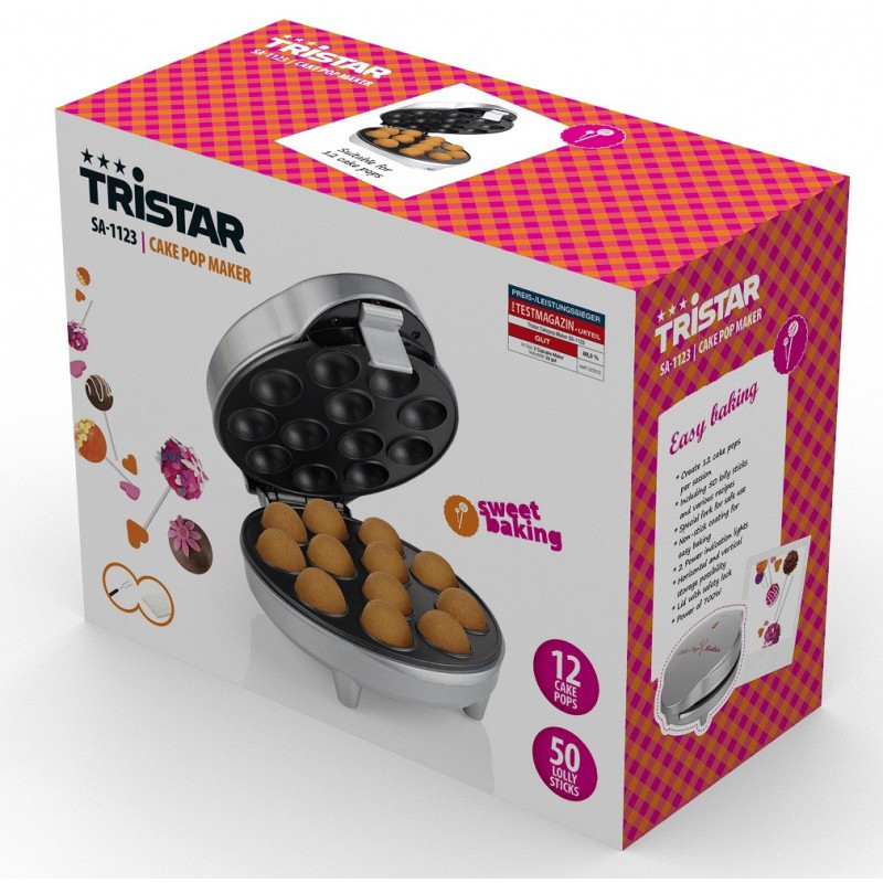 Appareil à Cake Pops 12 biscuits Tristar SA-1123