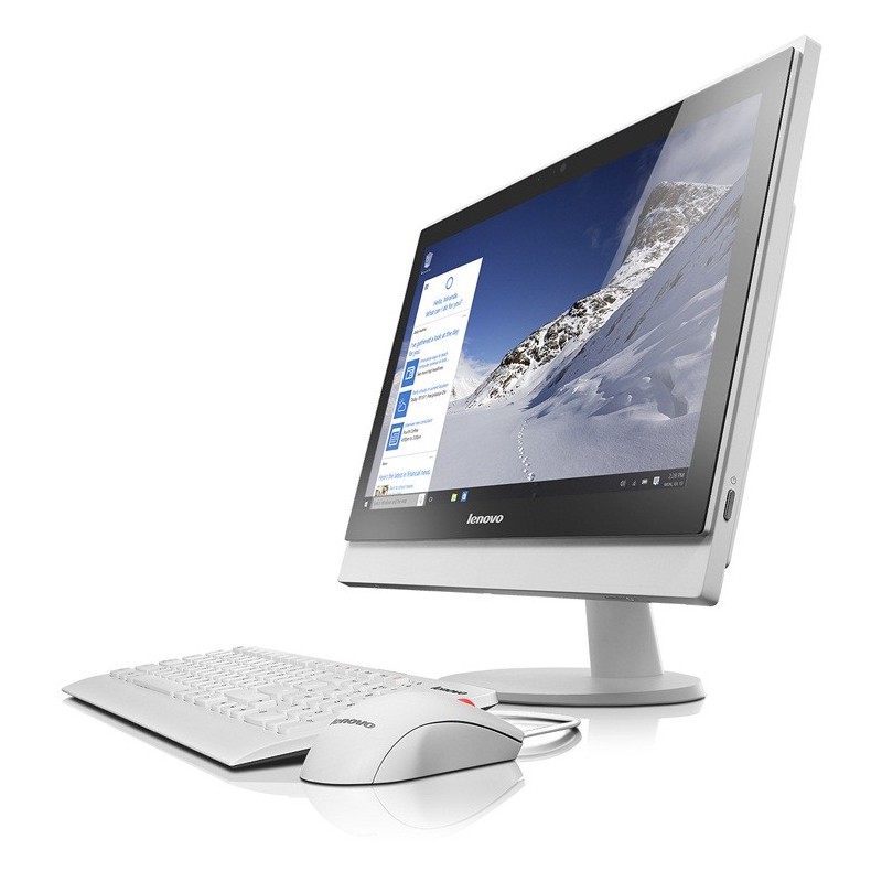Prix Pc de bureau Lenovo All-in-One C20-00 / Quad Core / 2 Go / Blanc