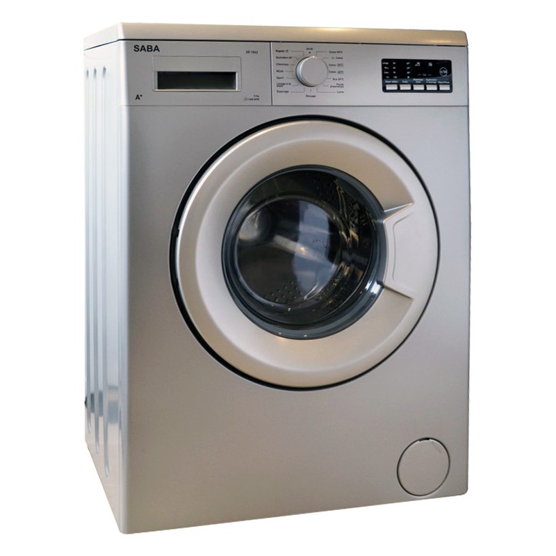 Machine à laver Automatique Saba SE1042 / 5 Kg / Silver