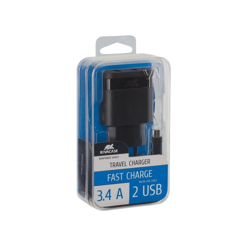 Chargeur Secteur Rivapower VA4123 BD1 EN (2 USB /3.4 A)