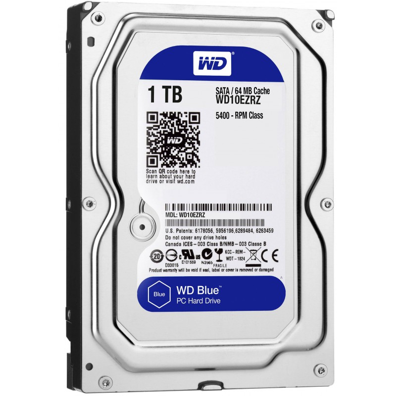 Disque Dur Interne Western Digital 1to 3.5” Pour Vidéosurveillance