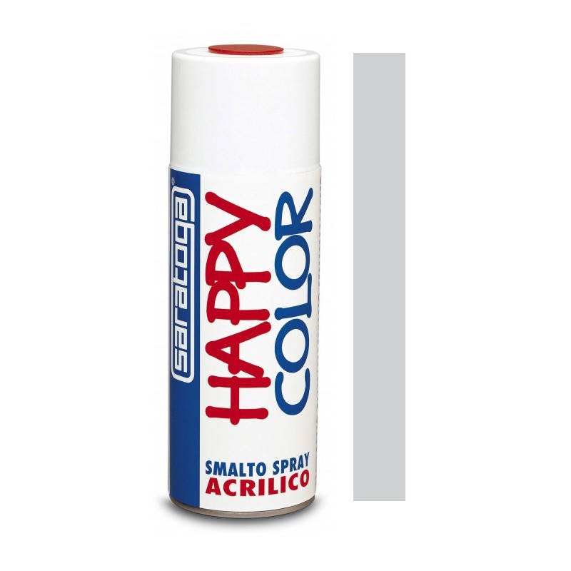 Peinture aérosol Acrylique Saratoga Happy Color / Blanc Aluminium