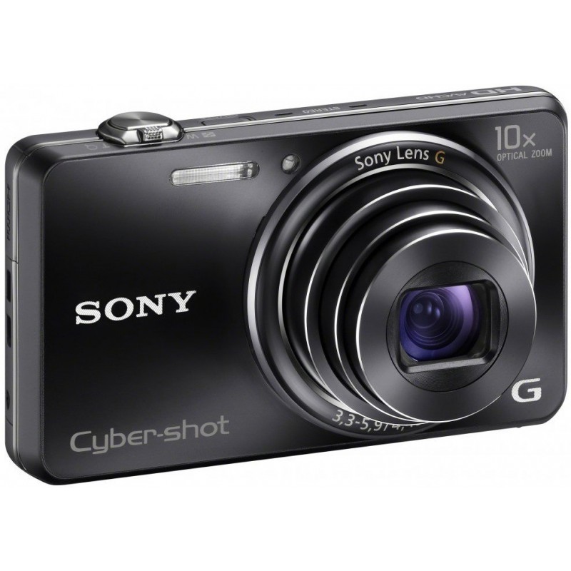 Appareil Photo Sony Cyber Shot WX100 / 18 MP / Noir