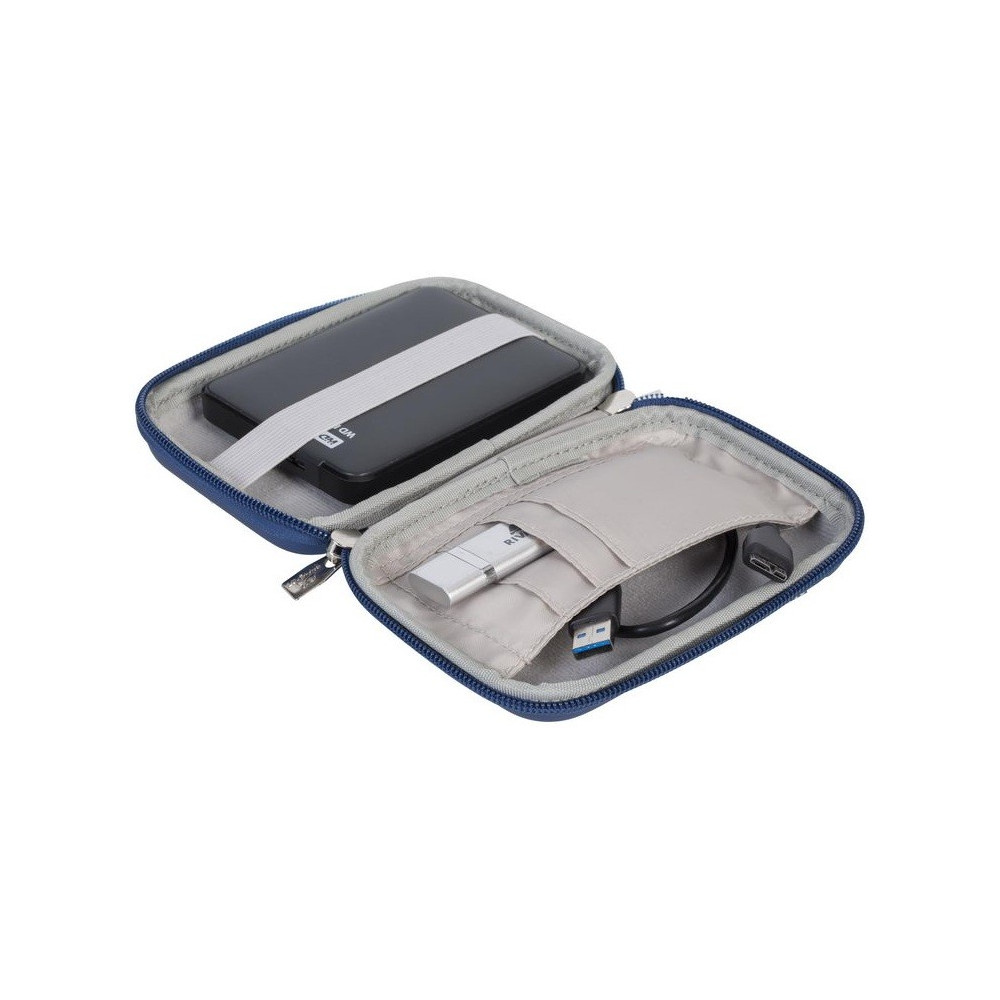 Sacoche Rivacase Pour Disque Dur 2.5"/4.3" Bleu