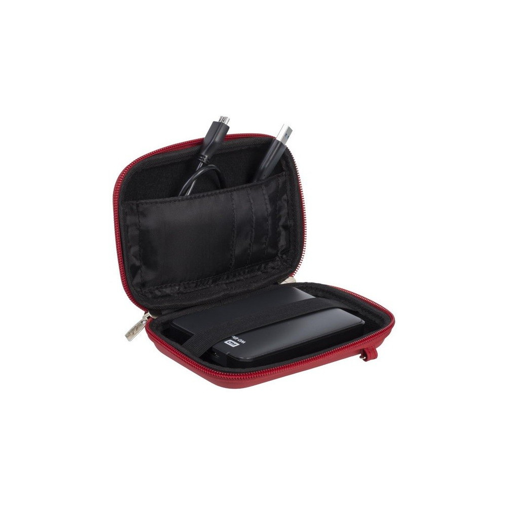 Etui Rivacase pour disque dur 2,5" externe portable / Rouge