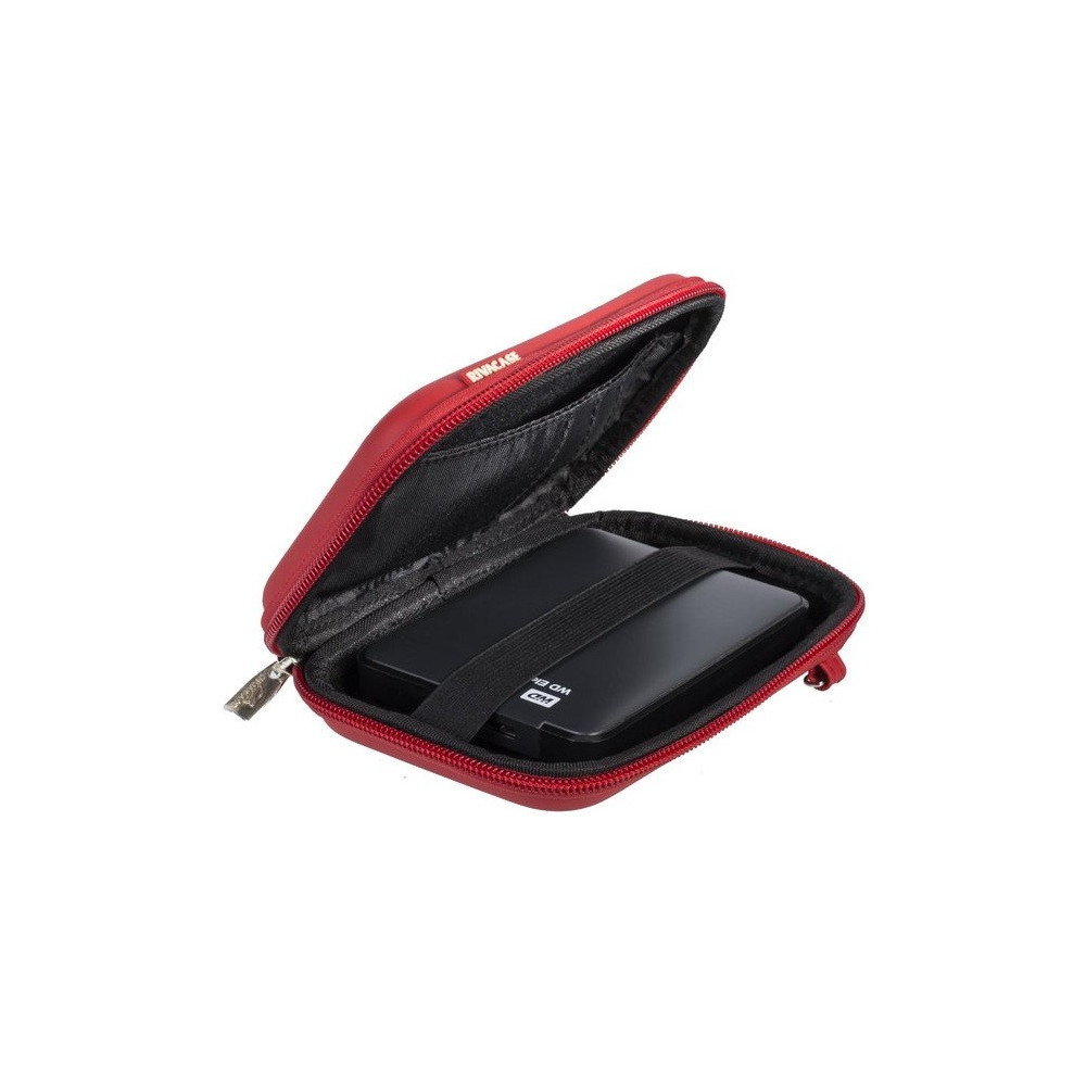 Etui Rivacase pour disque dur 2,5" externe portable / Rouge