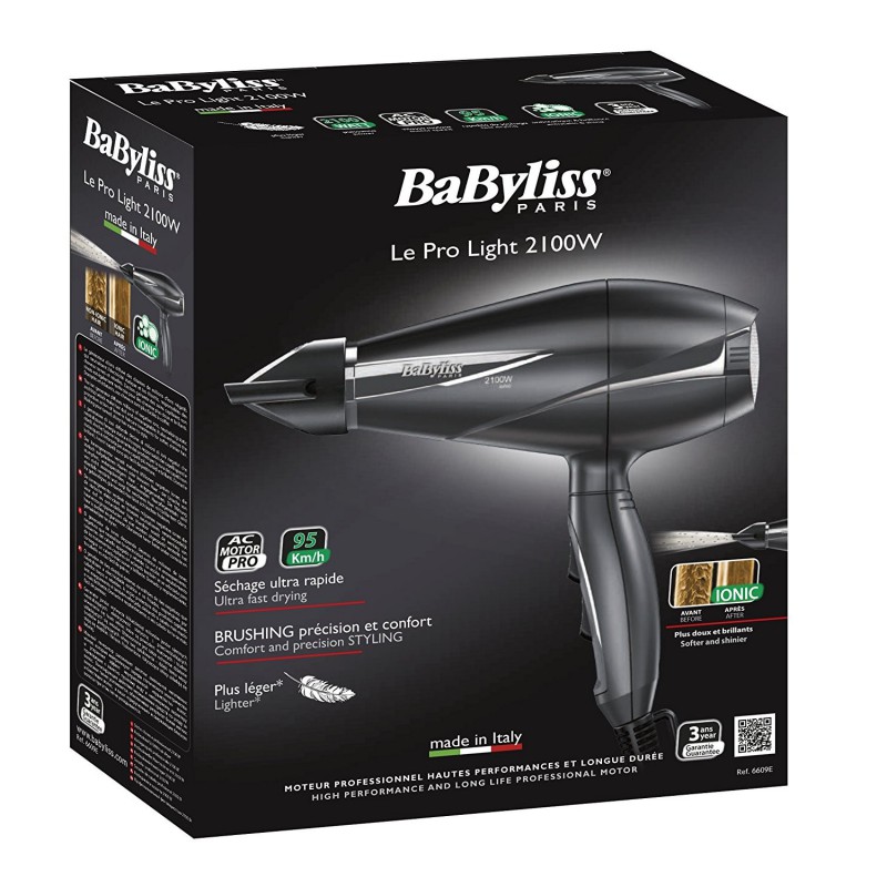 Sèche Cheveux Babyliss Pro Light 2100W + Brosse Brushing 28mm
