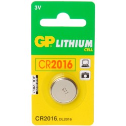 Pile Bouton GP Lithium 3V CR2016