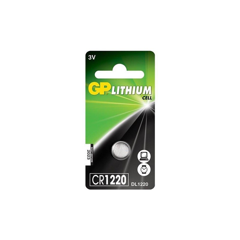 Pile Bouton GP Lithium 3V CR1220